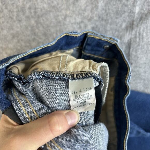 Rag & Bone Jeans Womens 30 Justine High-rise Cropped Flare-leg Jeans In Gem - Picture 9 of 10